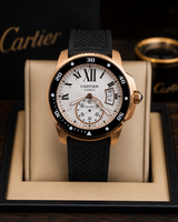 CARTIER CALIBRE DIVER AUTOMÁTICO ACERO 904L ORO ROSA – 42 MM