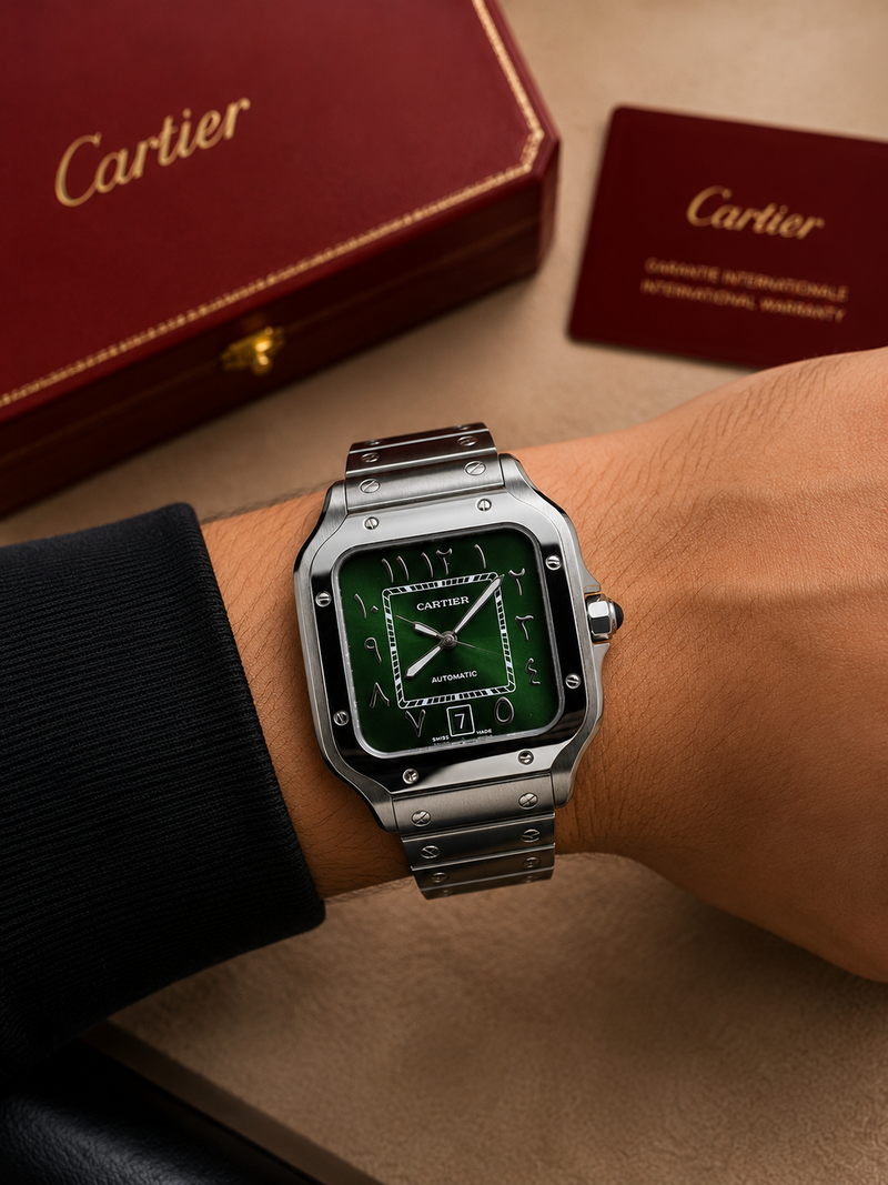 SANTOS DE CARTIER VERDE ARABIANS – 40 MM