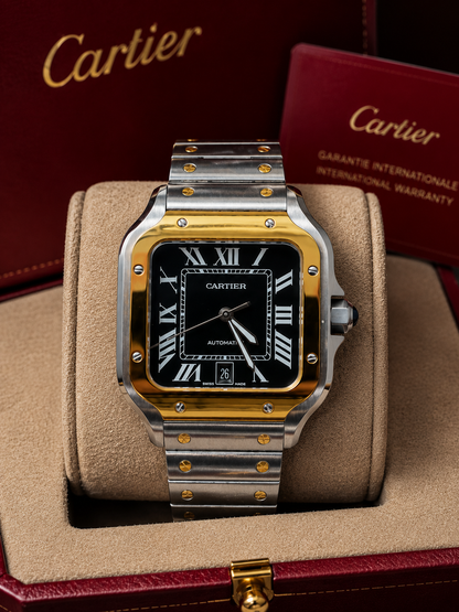 CARTIER SANTOS DE CARTIER BICOLOR NEGRO – 40 MM