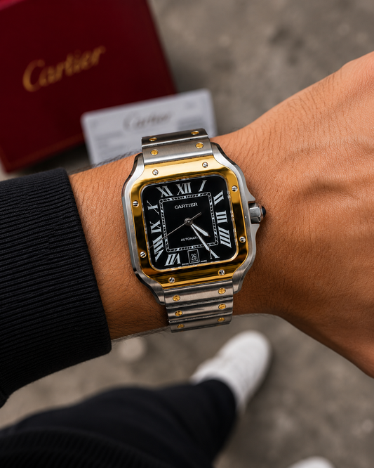 CARTIER SANTOS DE CARTIER BICOLOR NEGRO – 40 MM