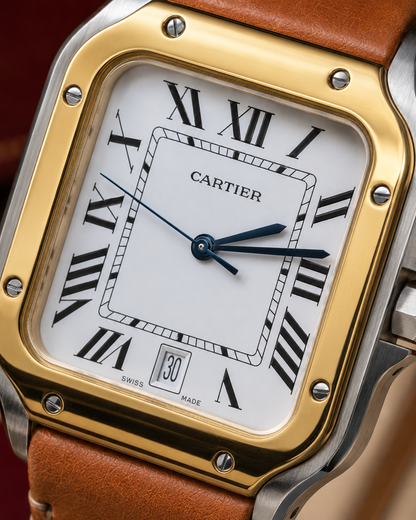 CARTIER SANTOS DE CARTIER BICOLOR CUERO – 40 MM