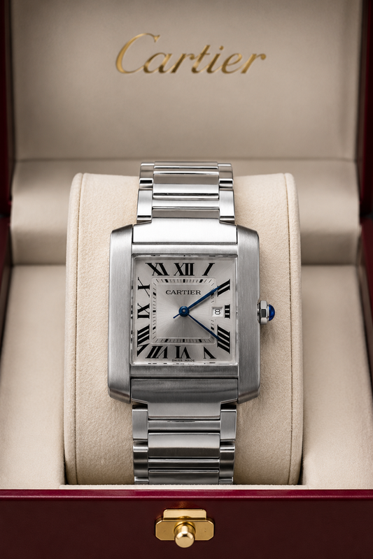 CARTIER TANK FRANÇAISE ACERO – 36 MM