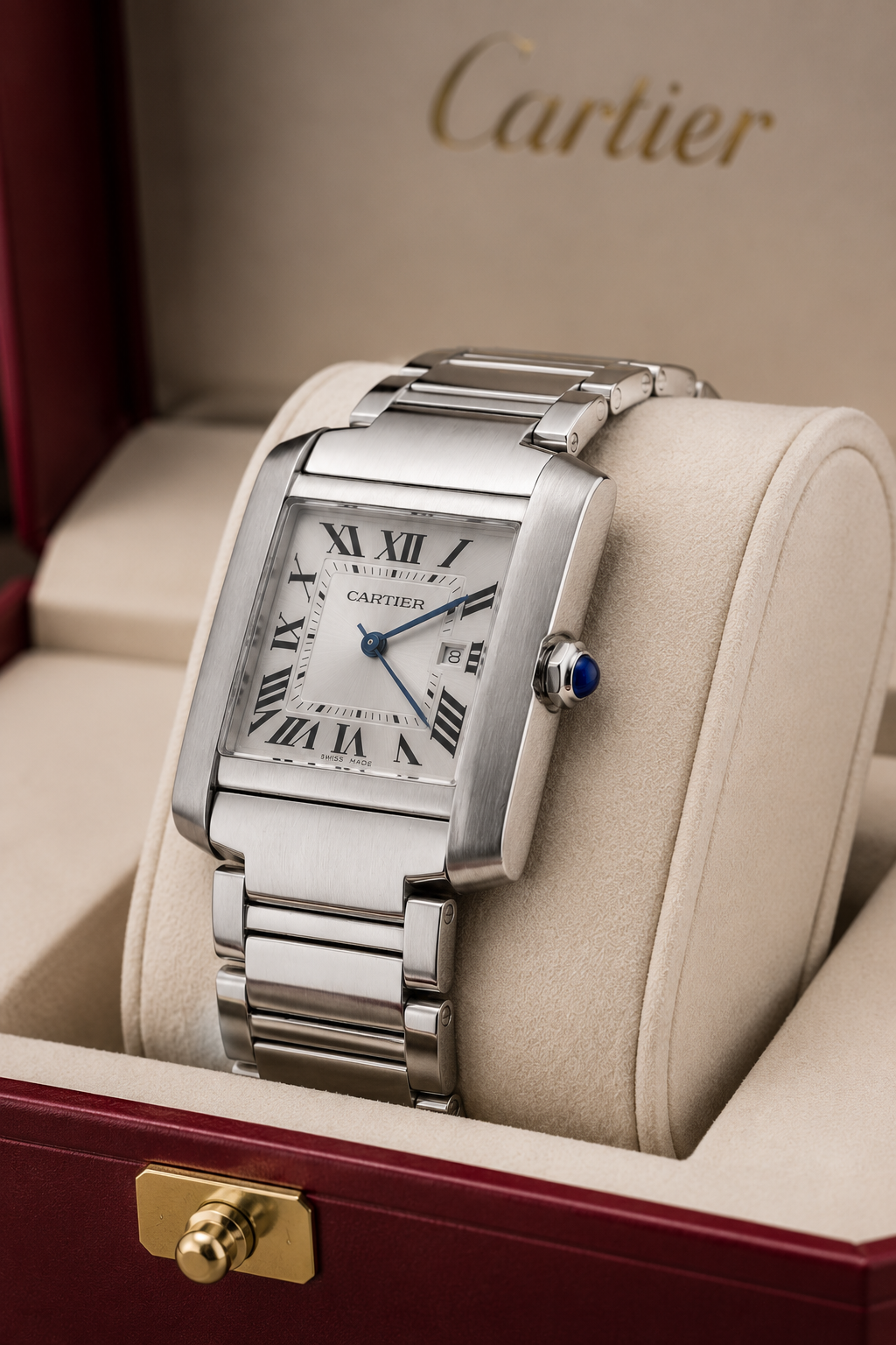 CARTIER TANK FRANÇAISE ACERO – 36 MM