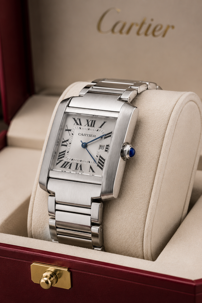 CARTIER TANK FRANÇAISE ACERO – 36 MM