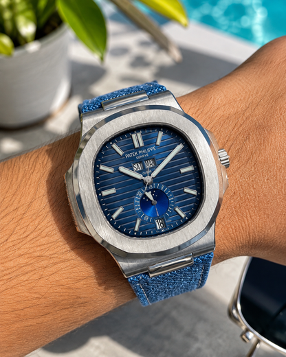 PATEK PHILIPPE NAUTILUS CALENDARIO ANUAL FASE LUNAR AZUL