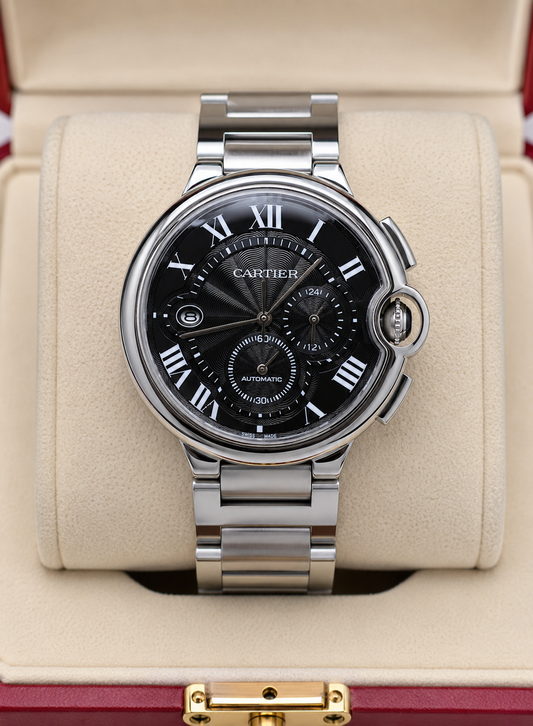 CARTIER BALLON BLEU CHRONOGRAPH NEGRO – 42 MM