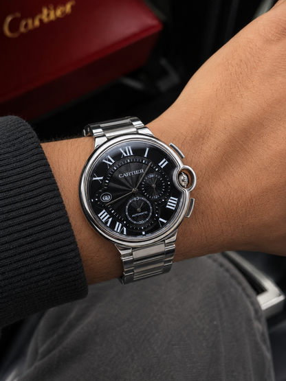 CARTIER BALLON BLEU CHRONOGRAPH NEGRO – 42 MM