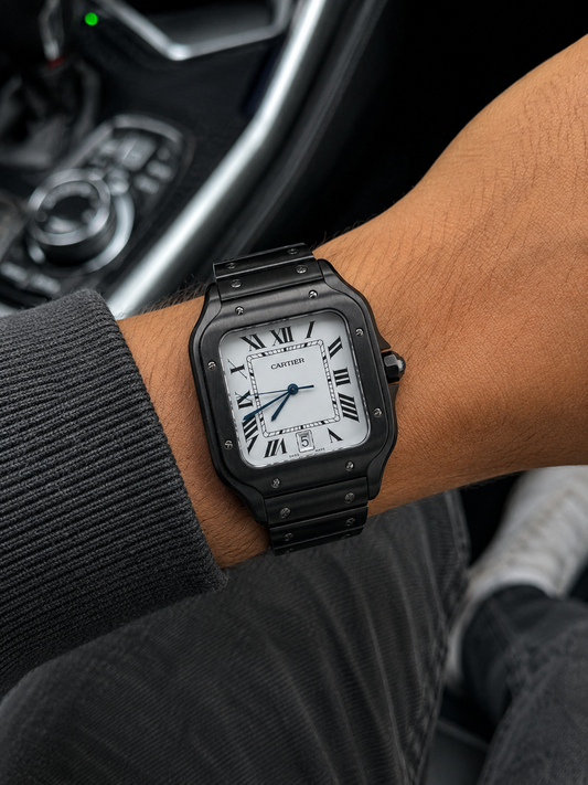 CARTIER SANTOS NEGRO – 40 MM