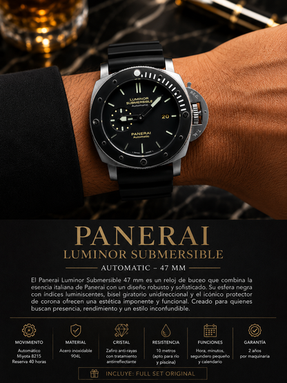 PANERAI LUMINOR SUBMERSIBLE AUTOMATIC CABALLERO – 47 MM