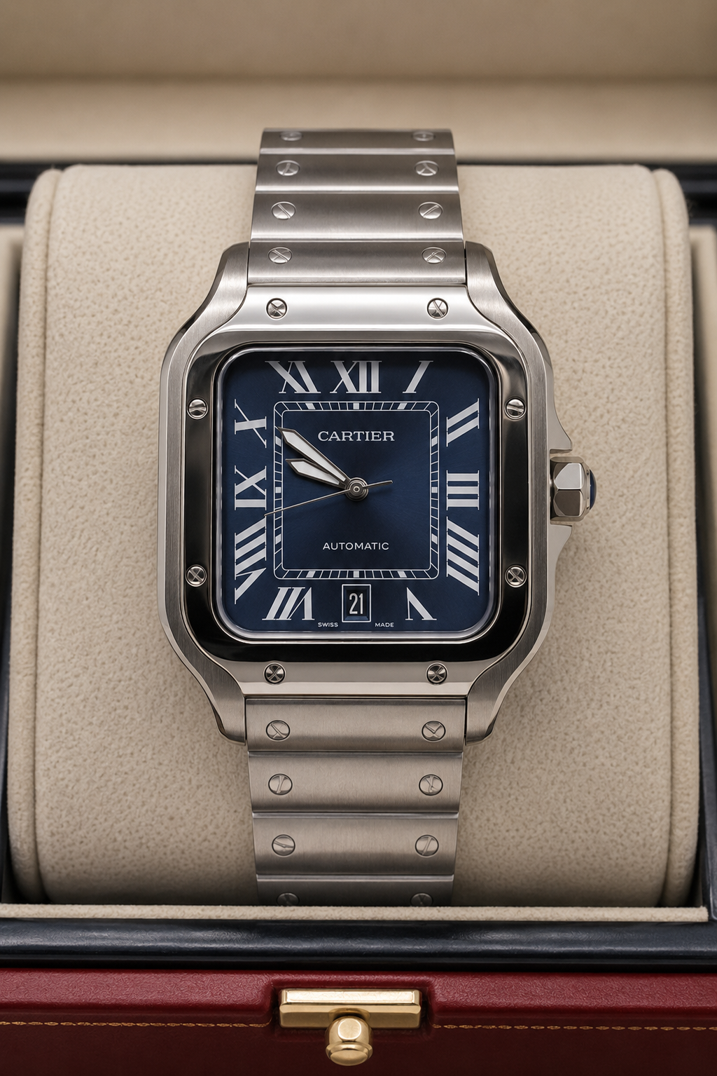 CARTIER SANTOS DE CARTIER AUTOMÁTICO 40 MM – ESFERA AZUL