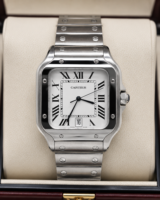 CARTIER SANTOS DE CARTIER AUTOMÁTICO 40 MM – ESFERA BLANCA