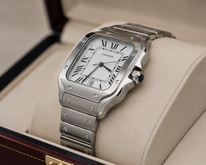 CARTIER SANTOS DE CARTIER AUTOMÁTICO 40 MM – ESFERA BLANCA