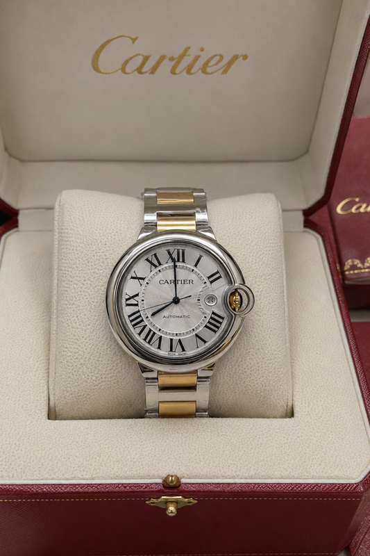 CARTIER BALLON BLEU DE CARTIER AUTOMÁTICO 42 MM – BICOLOR | ESFERA PLATEADA