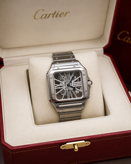 CARTIER SANTOS SKELETON AUTOMÁTICO 40 MM – ESFERA SKELETON