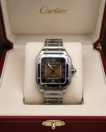 CARTIER SANTOS DE CARTIER AUTOMÁTICO 40 MM – ESFERA MARRÓN DEGRADÉ