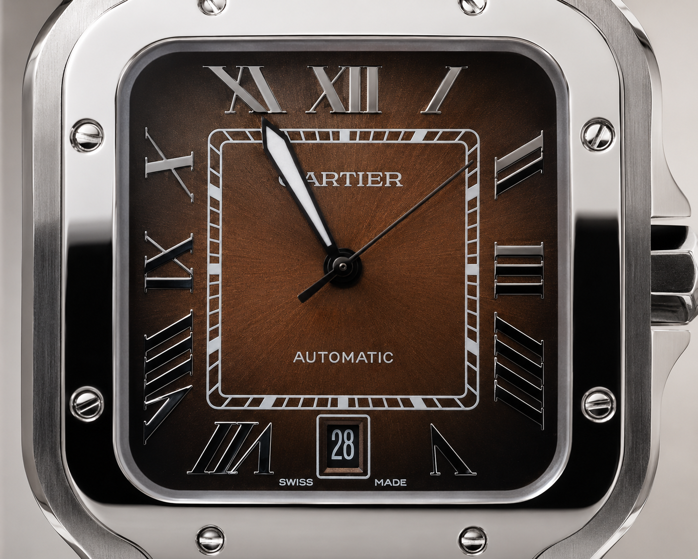 CARTIER SANTOS DE CARTIER AUTOMÁTICO 40 MM – ESFERA MARRÓN DEGRADÉ
