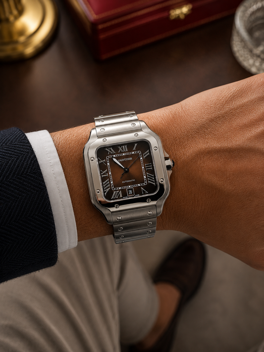 CARTIER SANTOS DE CARTIER AUTOMÁTICO 40 MM – ESFERA MARRÓN DEGRADÉ