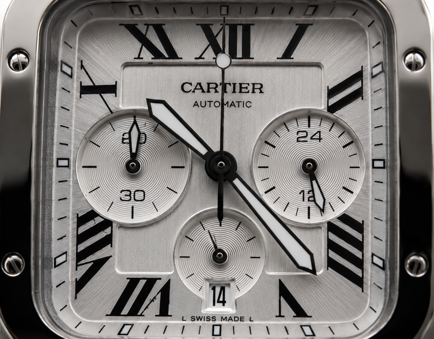 CARTIER SANTOS CHRONOGRAPH AUTOMÁTICO 40 MM – ESFERA PLATEADA