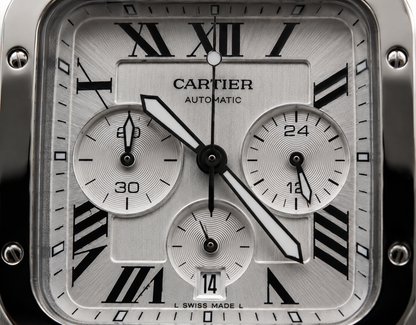 CARTIER SANTOS CHRONOGRAPH AUTOMÁTICO 40 MM – ESFERA PLATEADA
