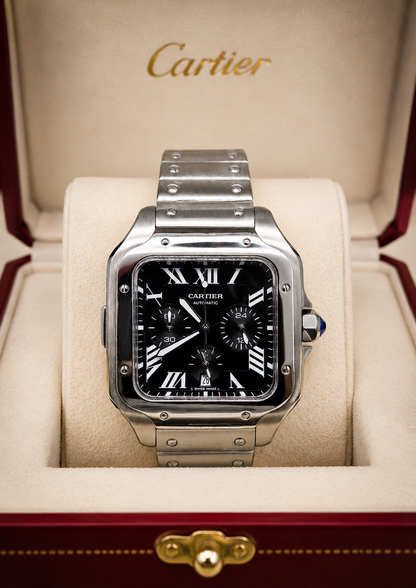 CARTIER SANTOS CHRONOGRAPH AUTOMÁTICO 42 MM – ESFERA NEGRA