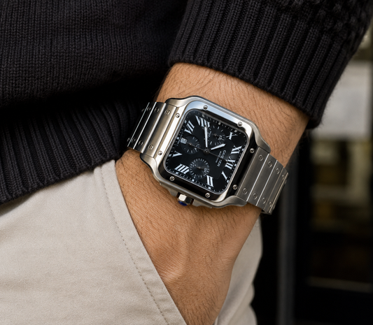 CARTIER SANTOS CHRONOGRAPH AUTOMÁTICO 42 MM – ESFERA NEGRA