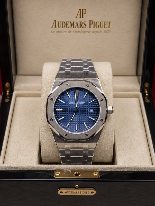 AUDEMARS PIGUET ROYAL OAK AUTOMÁTICO 41 MM – ESFERA AZUL