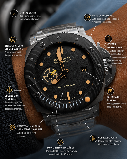 PANERAI SUBMERSIBLE NAVY SEALS CABALLERO – 47 MM