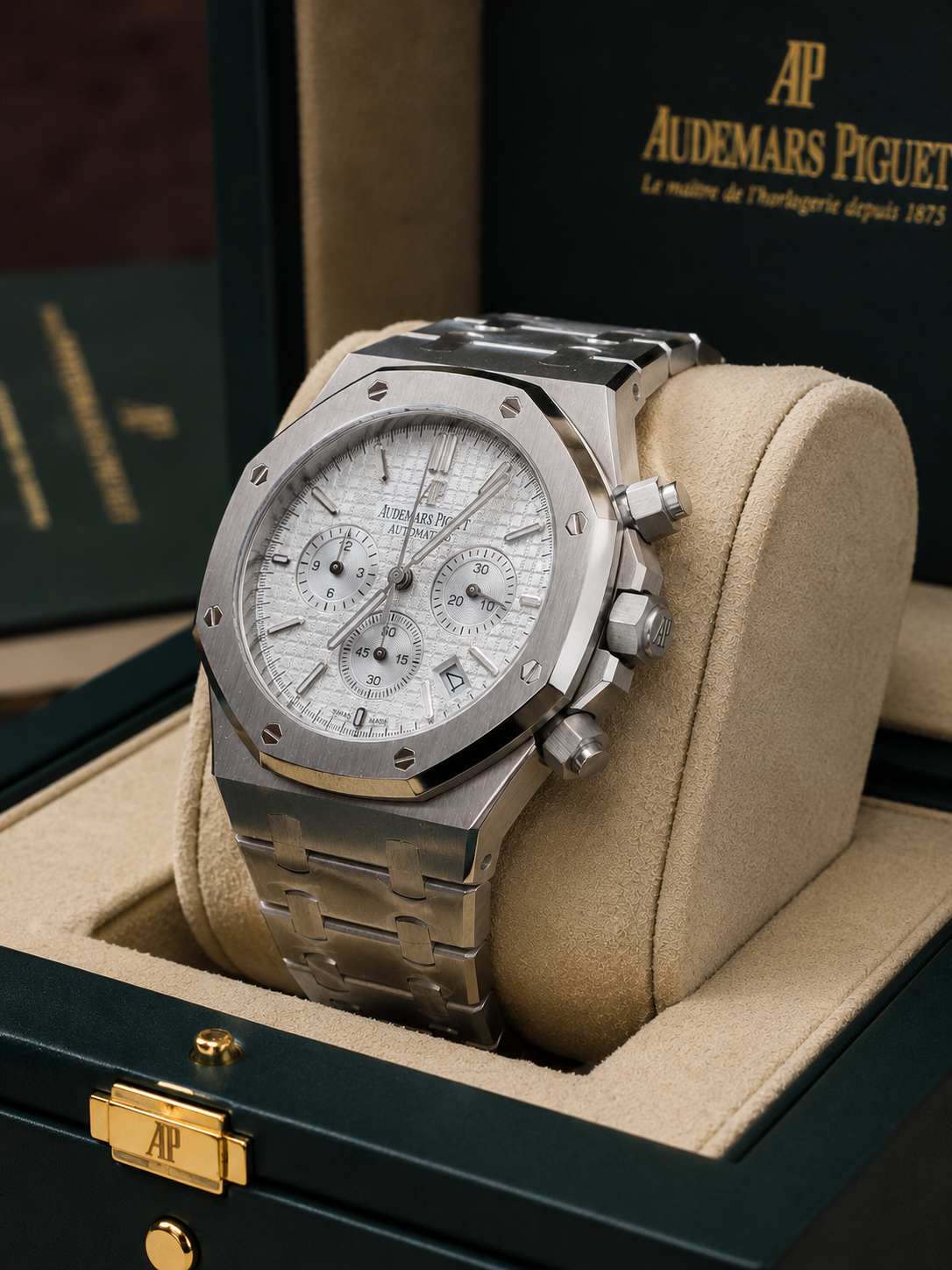 AUDEMARS PIGUET ROYAL OAK CHRONOGRAPH 41 MM – ESFERA PLATEADA