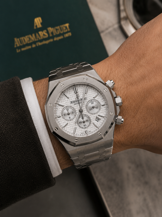 AUDEMARS PIGUET ROYAL OAK CHRONOGRAPH 41 MM – ESFERA PLATEADA
