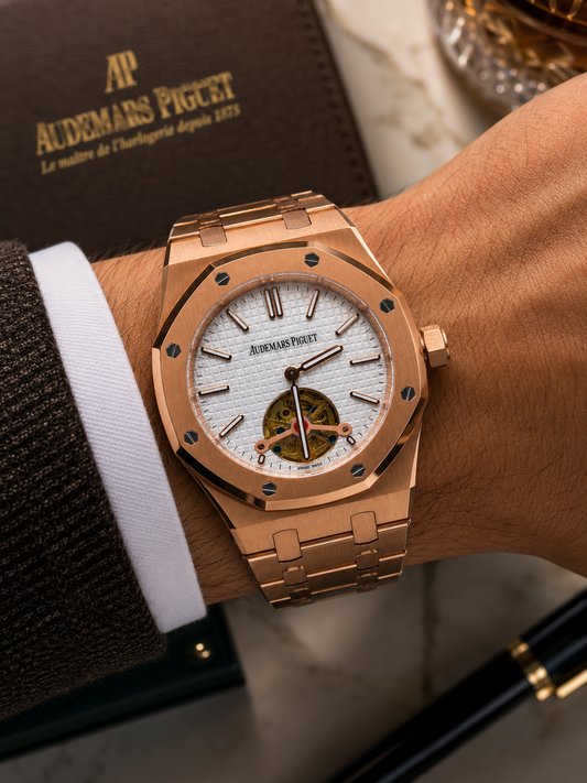AUDEMARS PIGUET ROYAL OAK TOURBILLON 41 MM – ESFERA PLATEADA