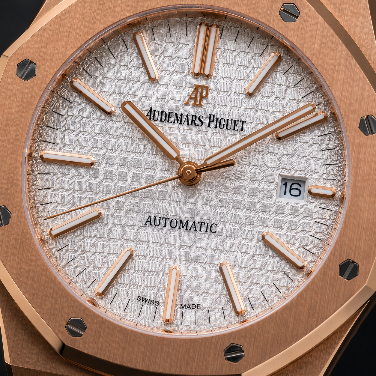 AUDEMARS PIGUET ROYAL OAK AUTOMATIC 41 MM – ORO ROSA / ESFERA PLATEADA