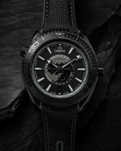 OMEGA SEAMASTER WORLDTIMER NEGRO