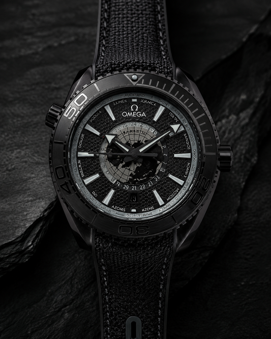 OMEGA SEAMASTER WORLDTIMER NEGRO