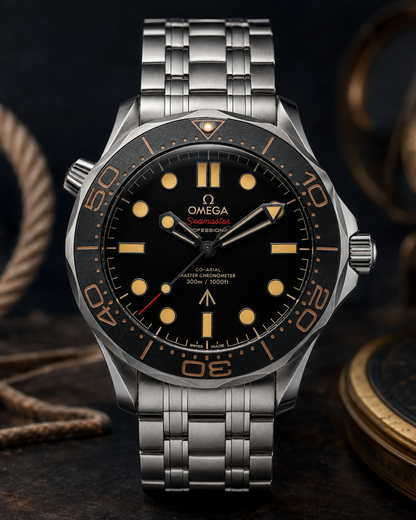 OMEGA SEAMASTER DIVER 300M NEGRO Y DORADO