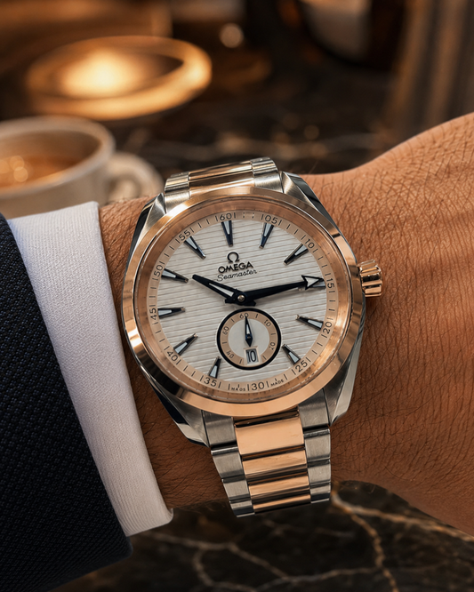 OMEGA SEAMASTER AQUA TERRA SMALL SECONDS BICOLOR