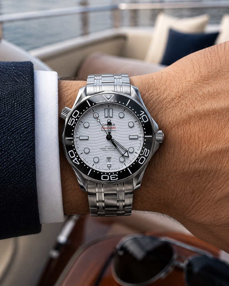 OMEGA SEAMASTER DIVER 300M BLANCO Y NEGRO