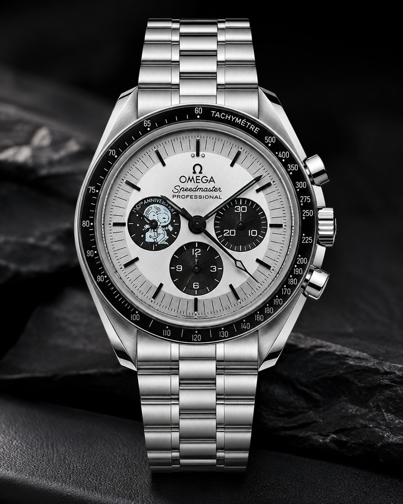 OMEGA SPEEDMASTER PROFESSIONAL SNOOPY PLATEADO