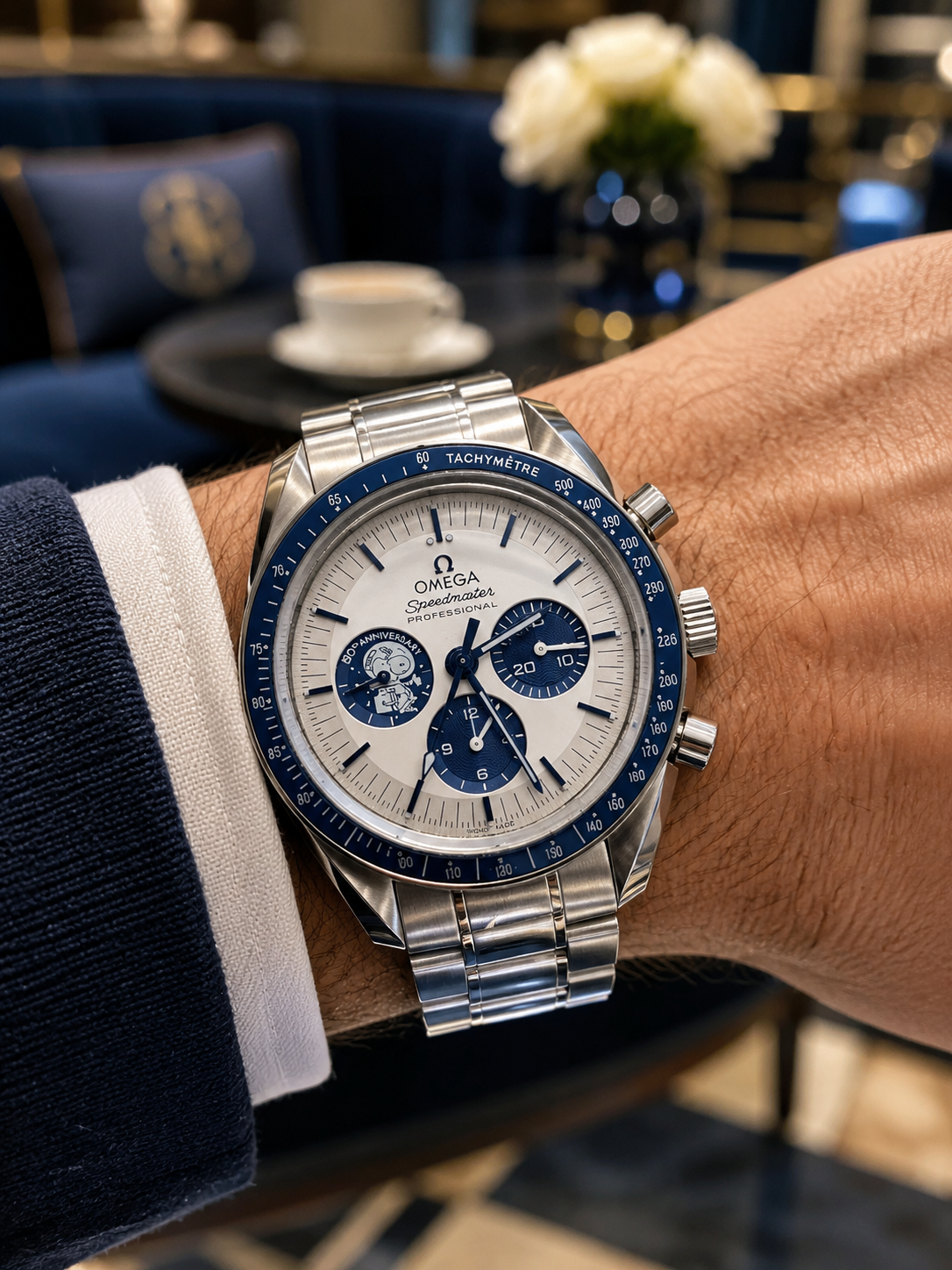 OMEGA SPEEDMASTER PROFESSIONAL SNOOPY CRONÓGRAFO AZUL