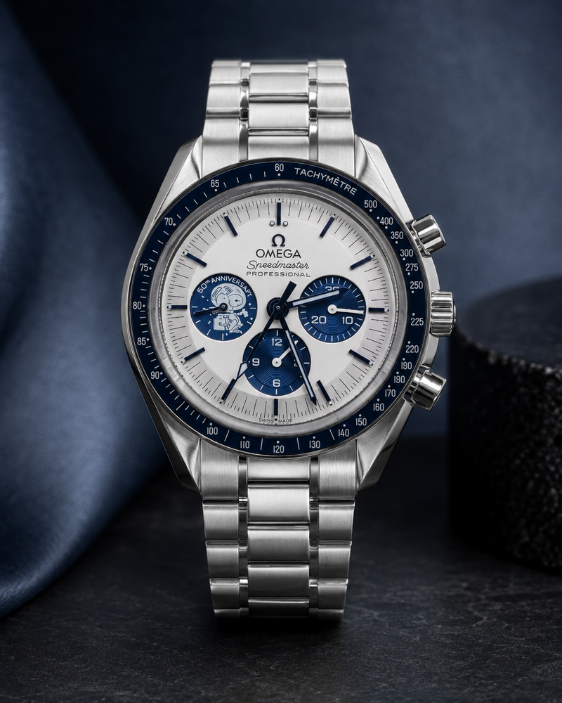 OMEGA SPEEDMASTER PROFESSIONAL SNOOPY CRONÓGRAFO AZUL
