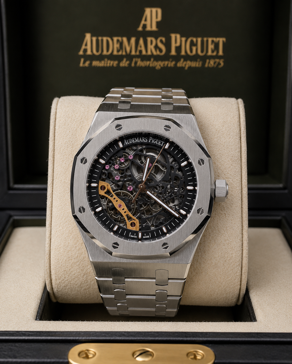 AUDEMARS PIGUET ROYAL OAK SKELETON 41 MM ACERO – ESFERA OPENWORK