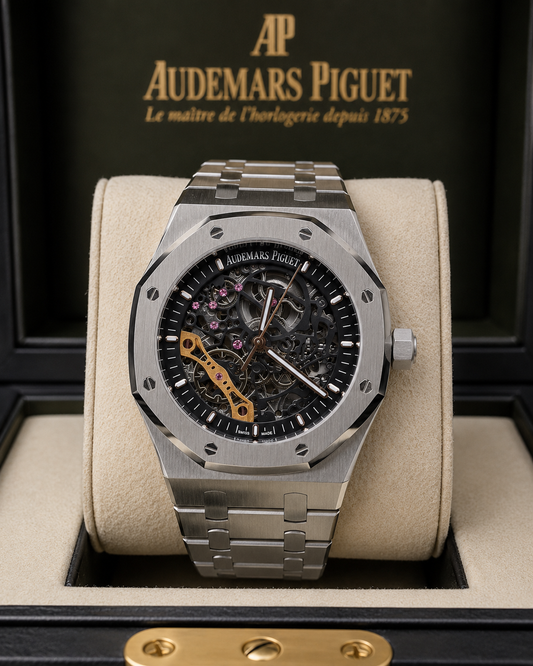 AUDEMARS PIGUET ROYAL OAK SKELETON 41 MM ACERO – ESFERA OPENWORK