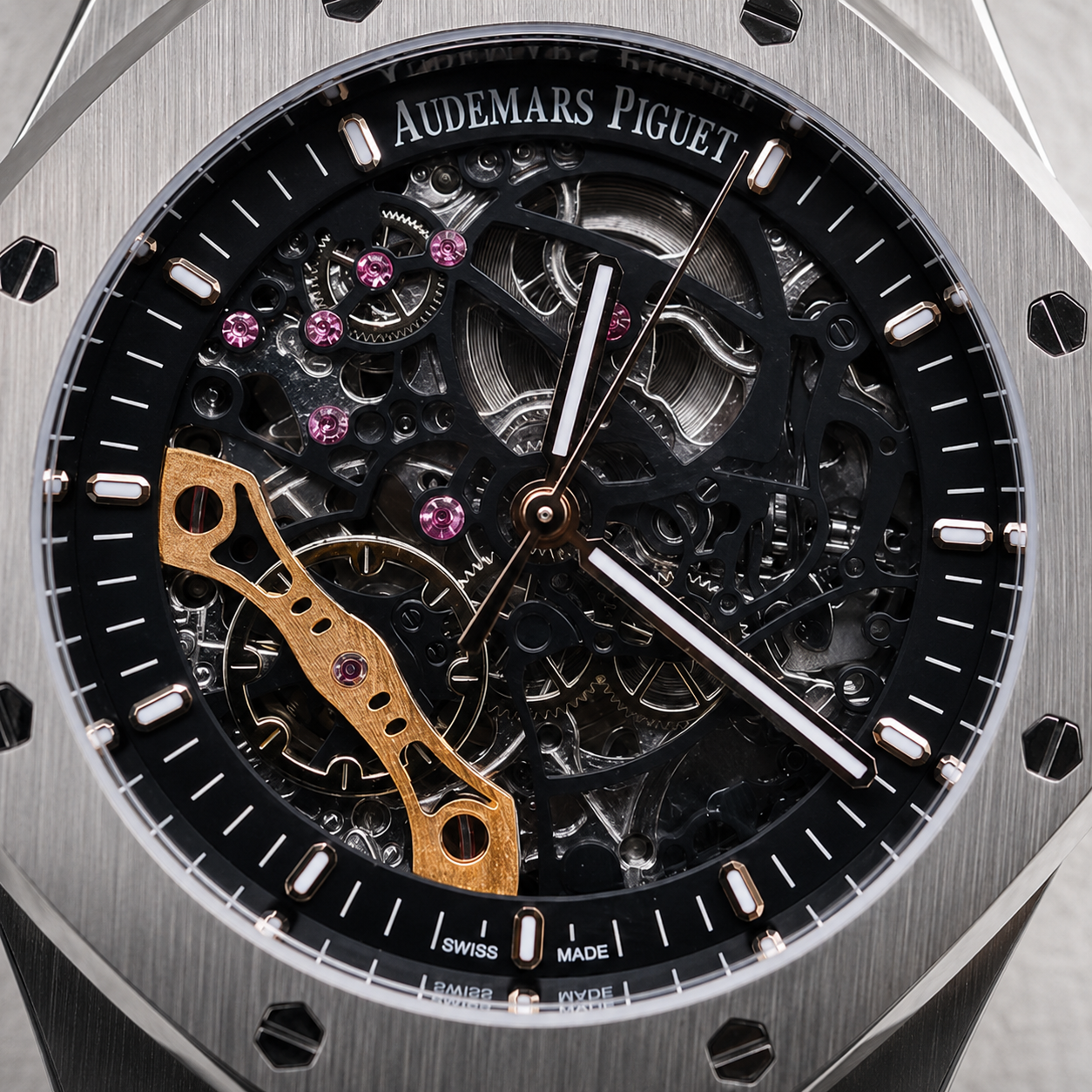 AUDEMARS PIGUET ROYAL OAK SKELETON 41 MM ACERO – ESFERA OPENWORK