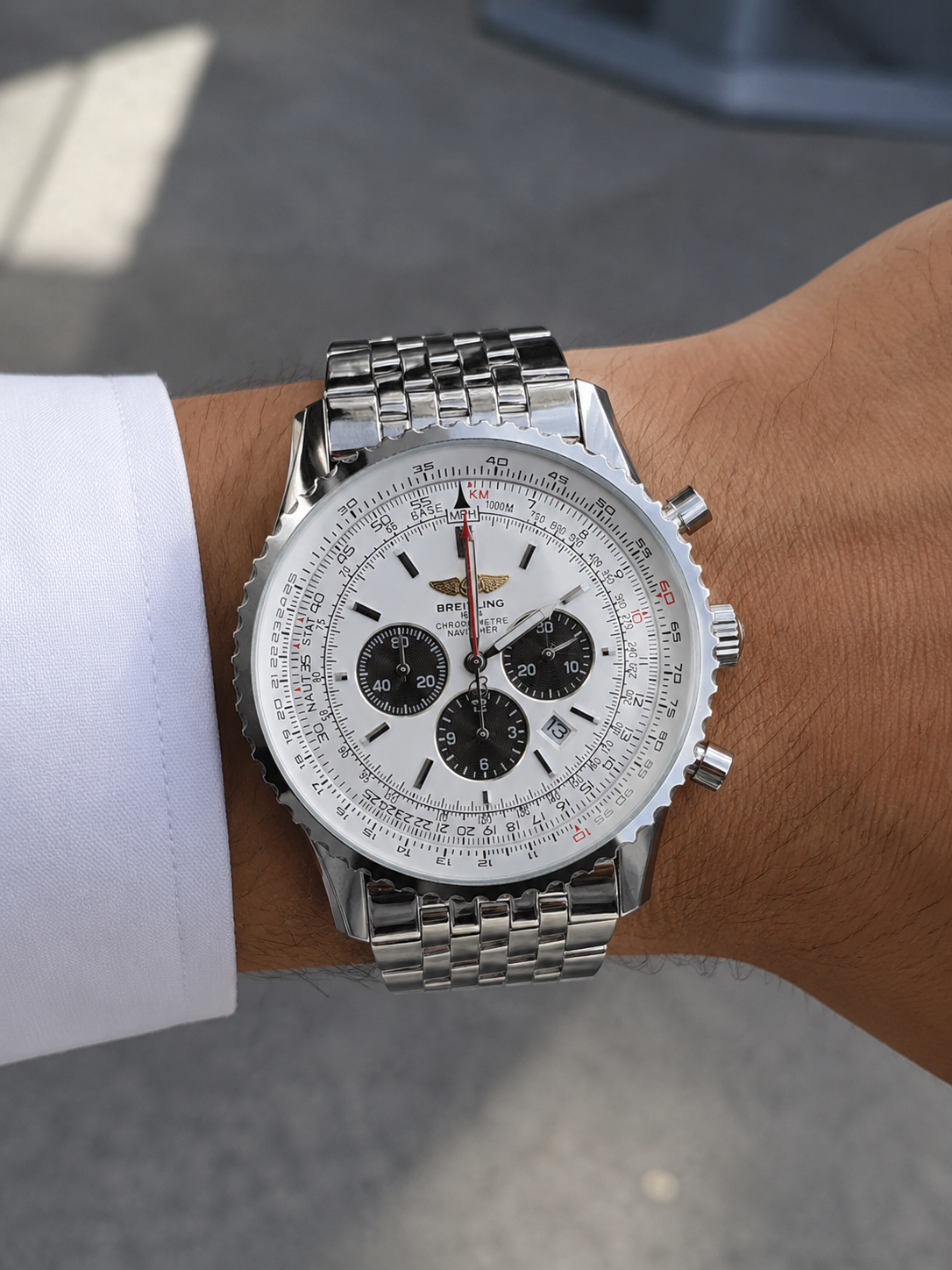 BREITLING NAVITIMER CHRONOGRAPH 46 MM ACERO