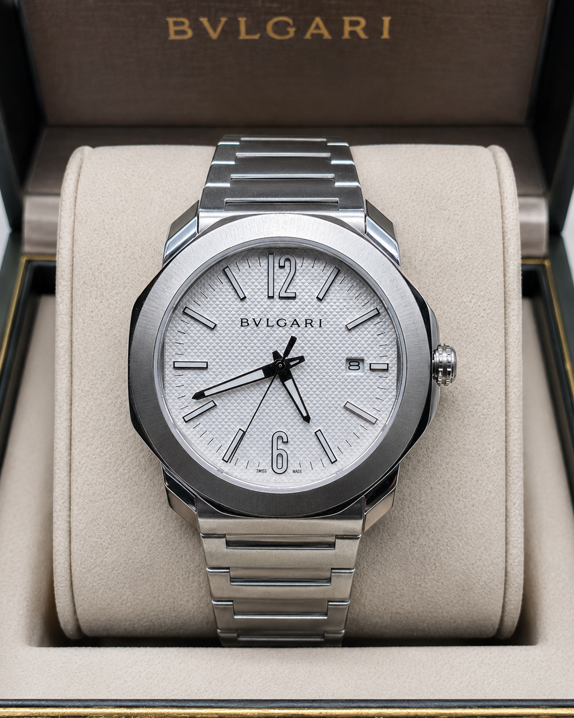 BVLGARI OCTO 42 MM – AUTOMÁTICO – BRAZALETE EN ACERO INOXIDABLE