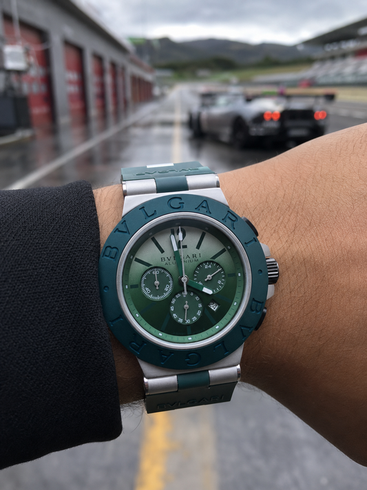 BVLGARI ALUMINIUM CHRONOGRAPH 40 MM – CORREA DE CAUCHO