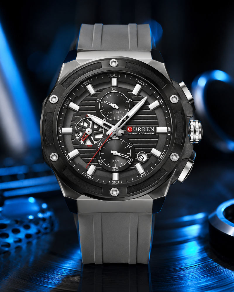 CURREN 8462 CRONÓGRAFO DEPORTIVO GRIS