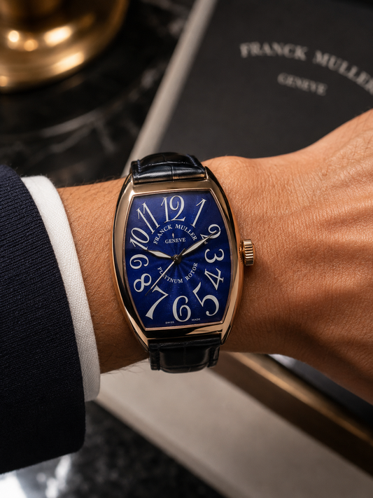 FRANCK MULLER CINTRÉE CURVEX PLATINUM ROTOR CABALLERO – 43 MM