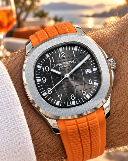 PATEK PHILIPPE AQUANAUT 5167A AUTOMÁTICO CORREA NARANJA 40 MM