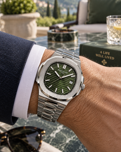 PATEK PHILIPPE NAUTILUS AUTOMÁTICO ACERO ESFERA VERDE 40 MM