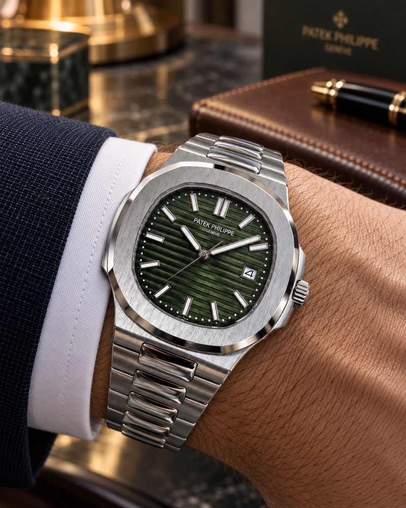 PATEK PHILIPPE NAUTILUS AUTOMÁTICO ACERO ESFERA VERDE 40 MM